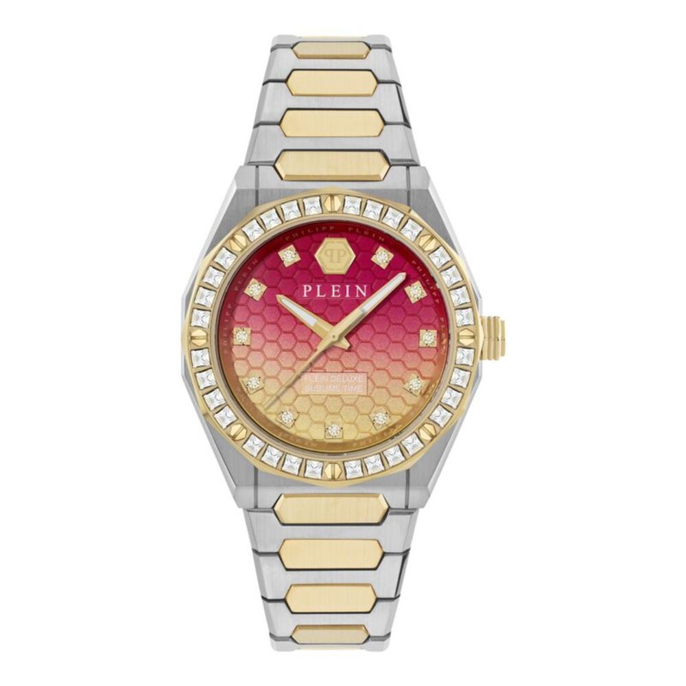 Philipp Plein Plein Deluxe Lady Crystal Watch Two Tone Womens
